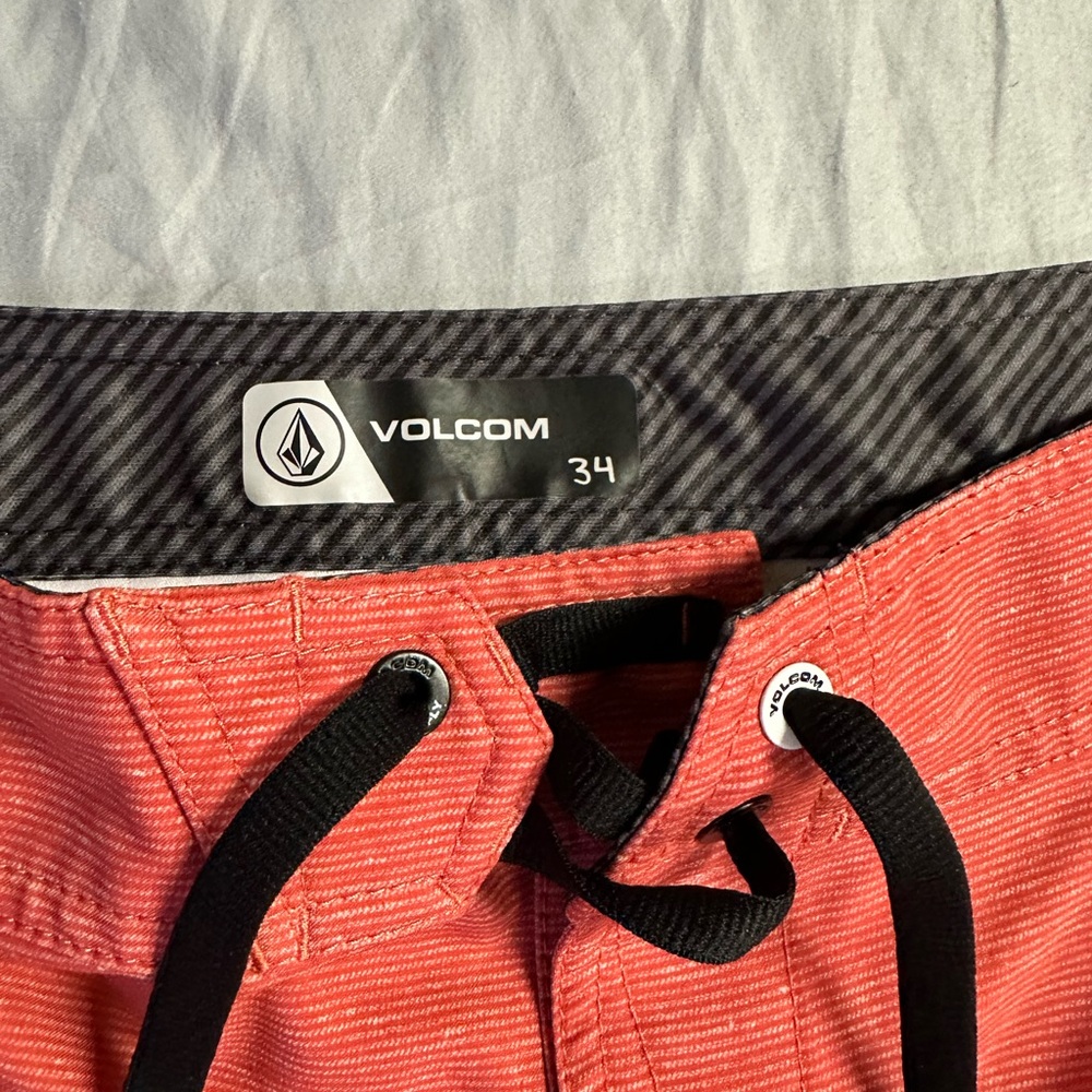 Red Volcom Swim Shorts